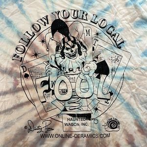 Online Ceramics Fool Tie Dye T-shirt XL